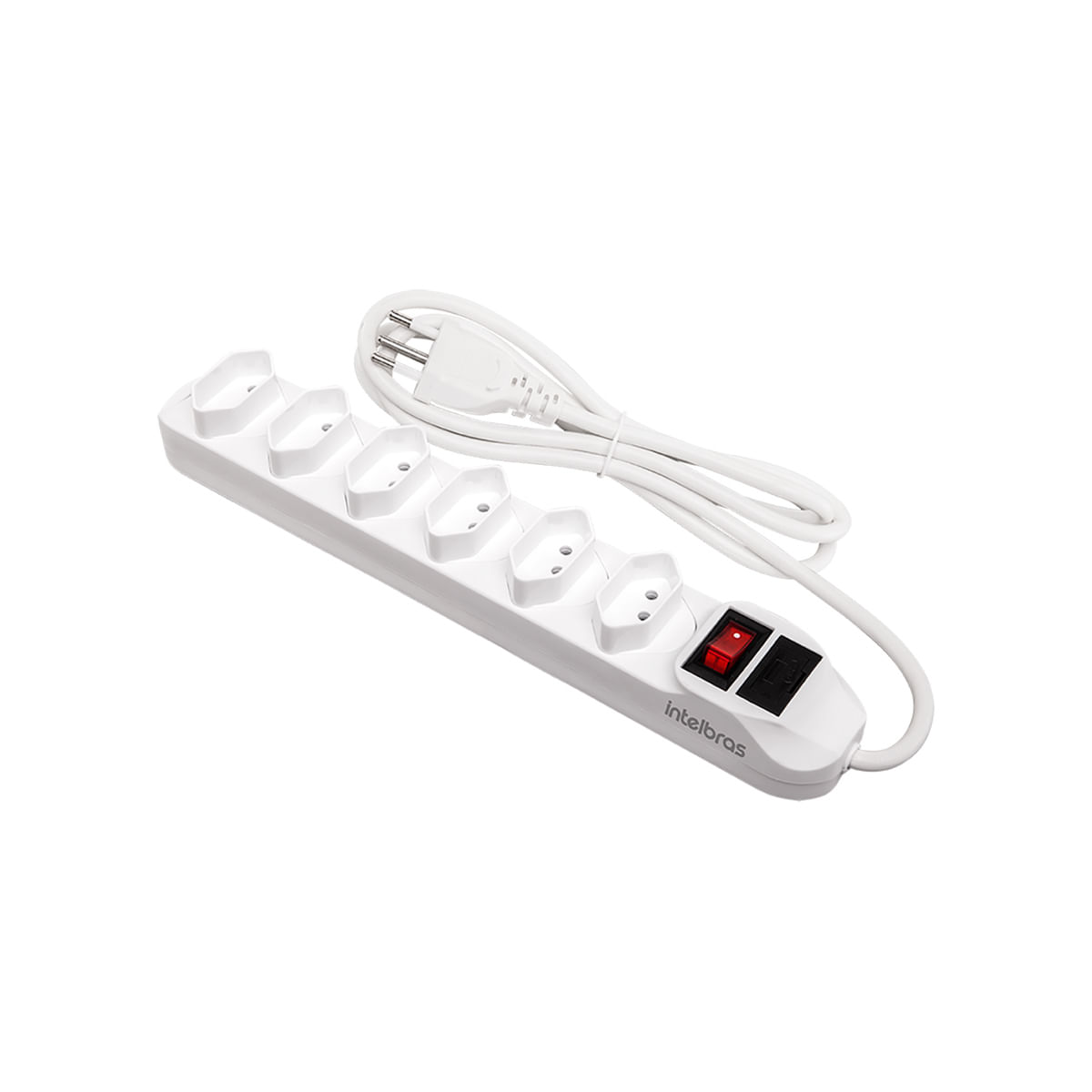 Protetor Eletrônico Intelbras com 6 tomadas EPE 1006 Branco