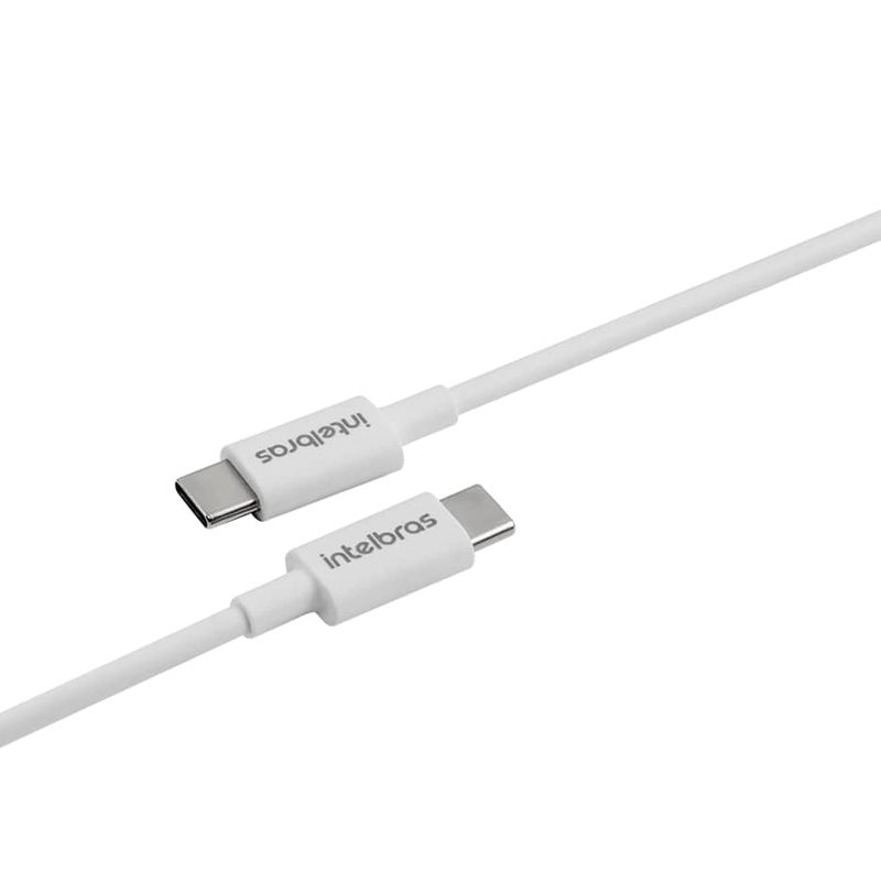Cabo USB-C para USB-C iPlace, 1,2 metro, Branco