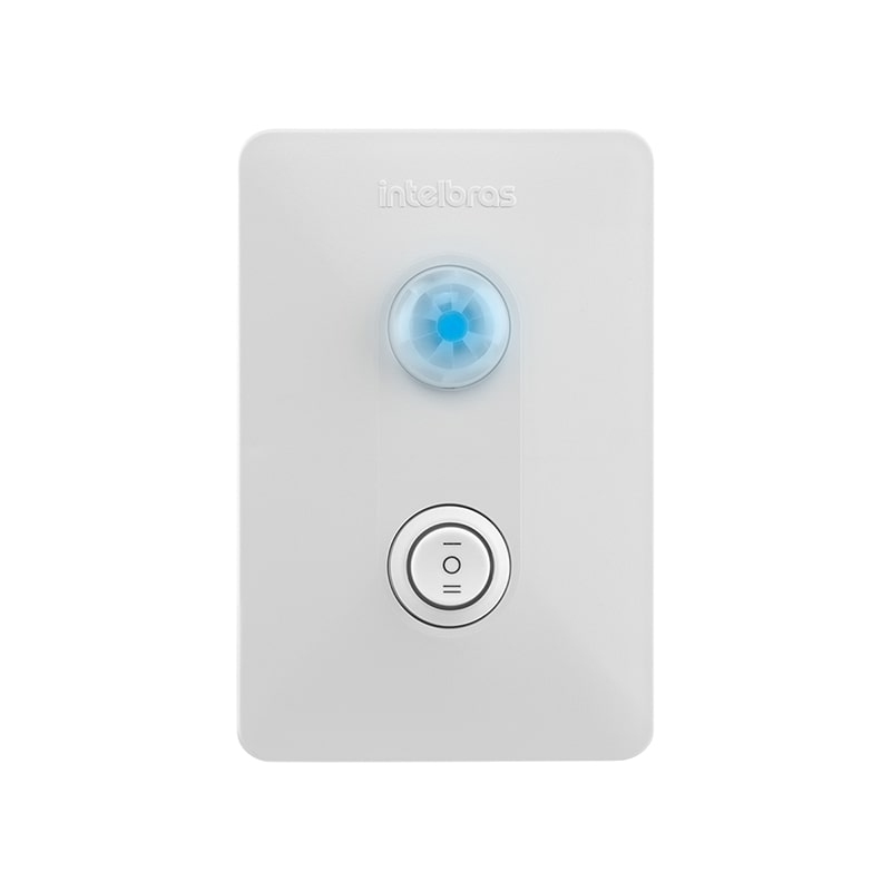 Interruptor Sensor de Presença de Embutir Branco ESPi 180 E+ Intelbras