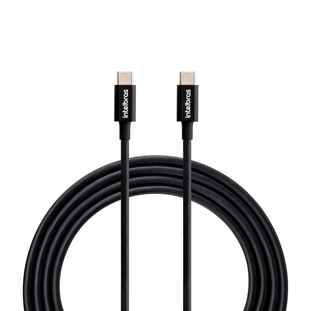 Cabo USB-C 1,2m PVC Preto Intelbras EUCC 12PP