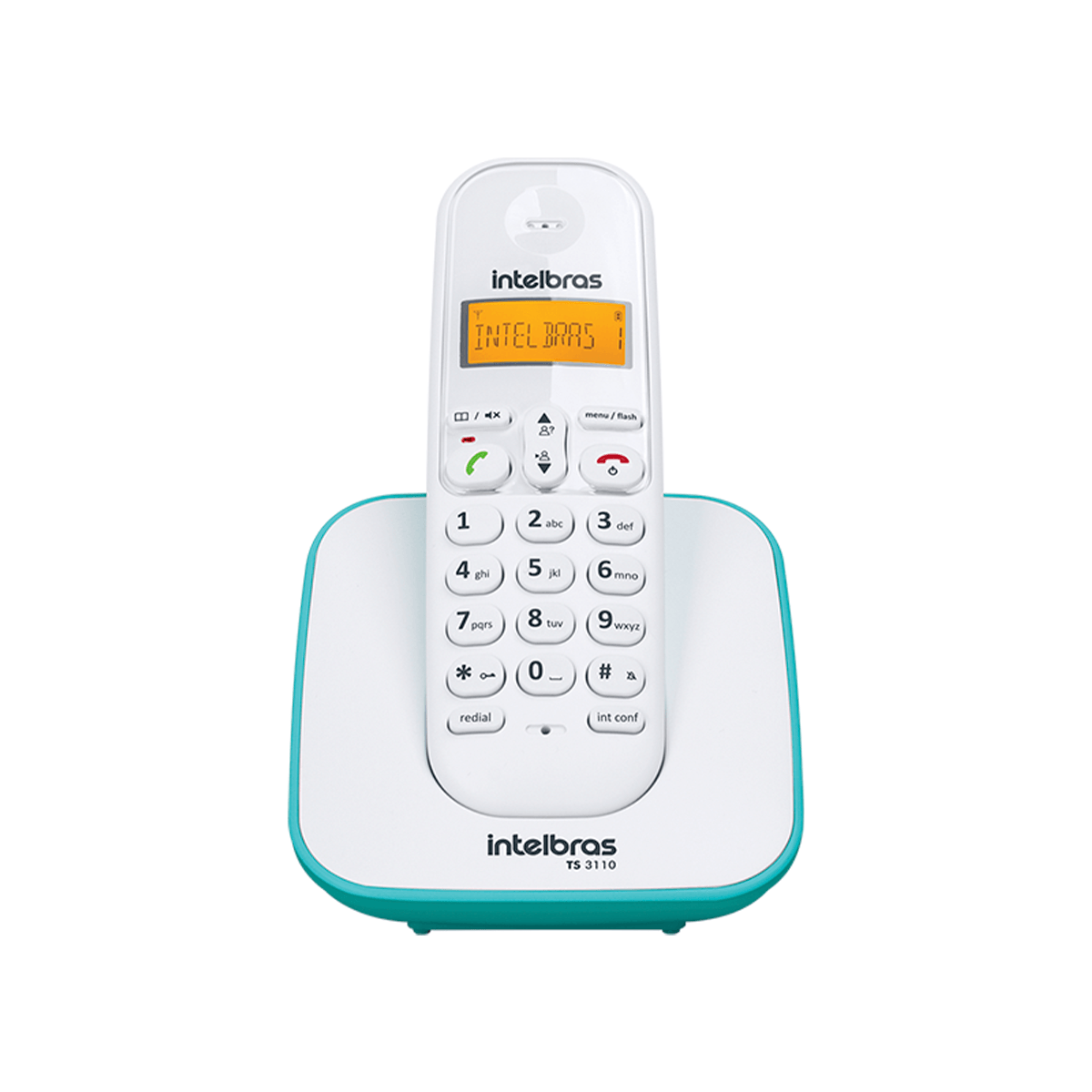 Telefone Sem fio Intelbras  3110 - Branco com Azul Claro