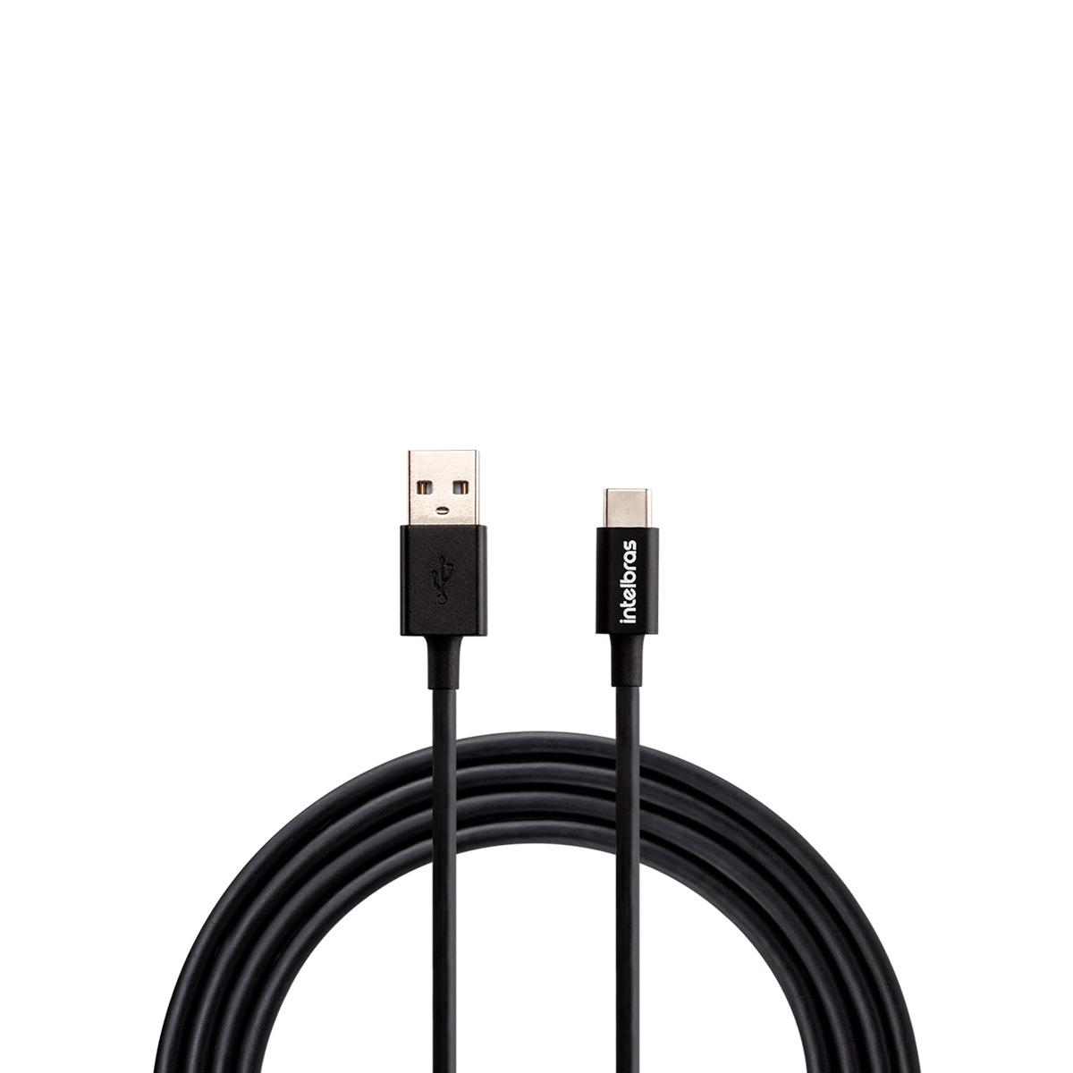Cabo USB-C 1,2m PVC Preto Intelbras EUAC 12PP