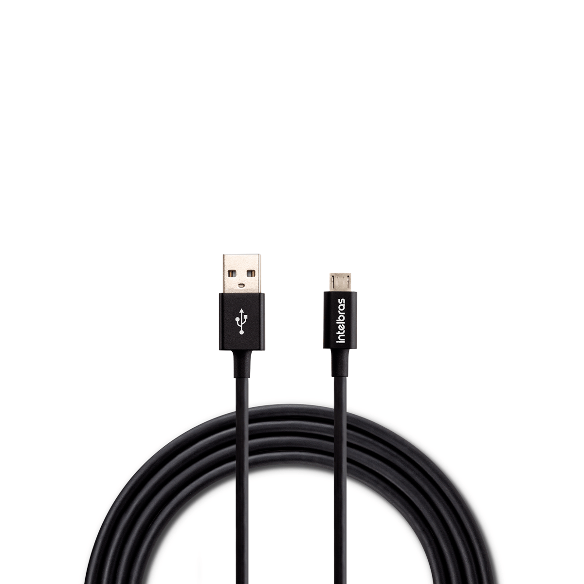 Cabo USB 1,2m PVC Preto Intelbras EUAB 12PP