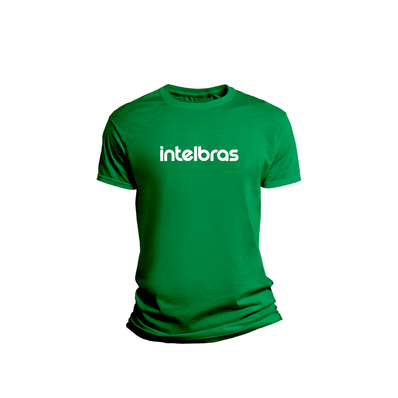 Camiseta Masculina Verde - intelbras