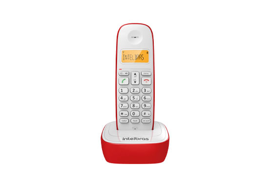 Telefone sem Fio com Identificador e Display Luminoso TS 7510 Vermelho Intelbras