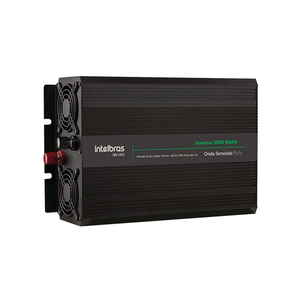 Inversor de Tensão Onda Senoidal 1500W 24Vcc 220Vac Intelbras ISV 1502