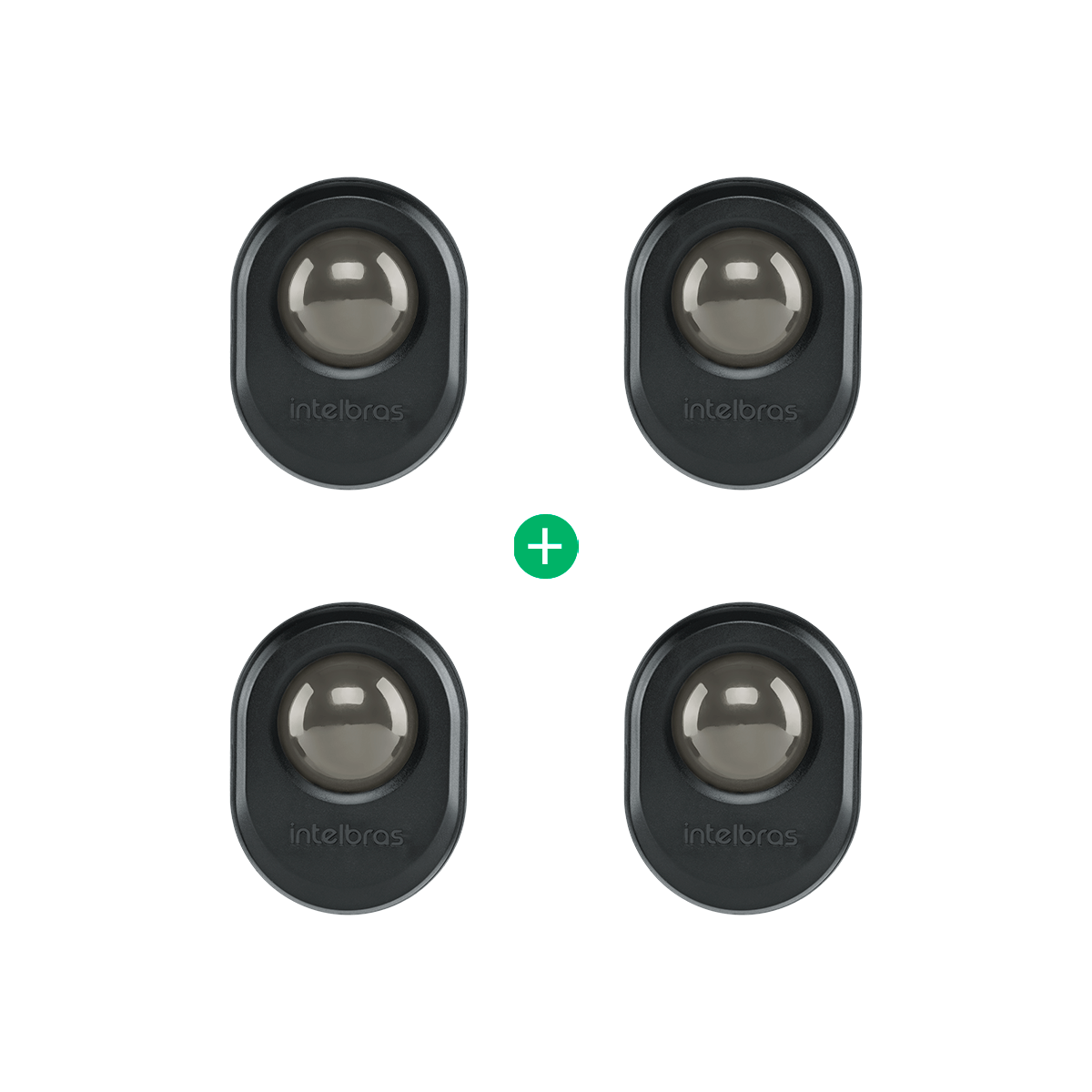 Kit Interruptor Sensor de Presença ESPI 360 A Preto - 4 unidades