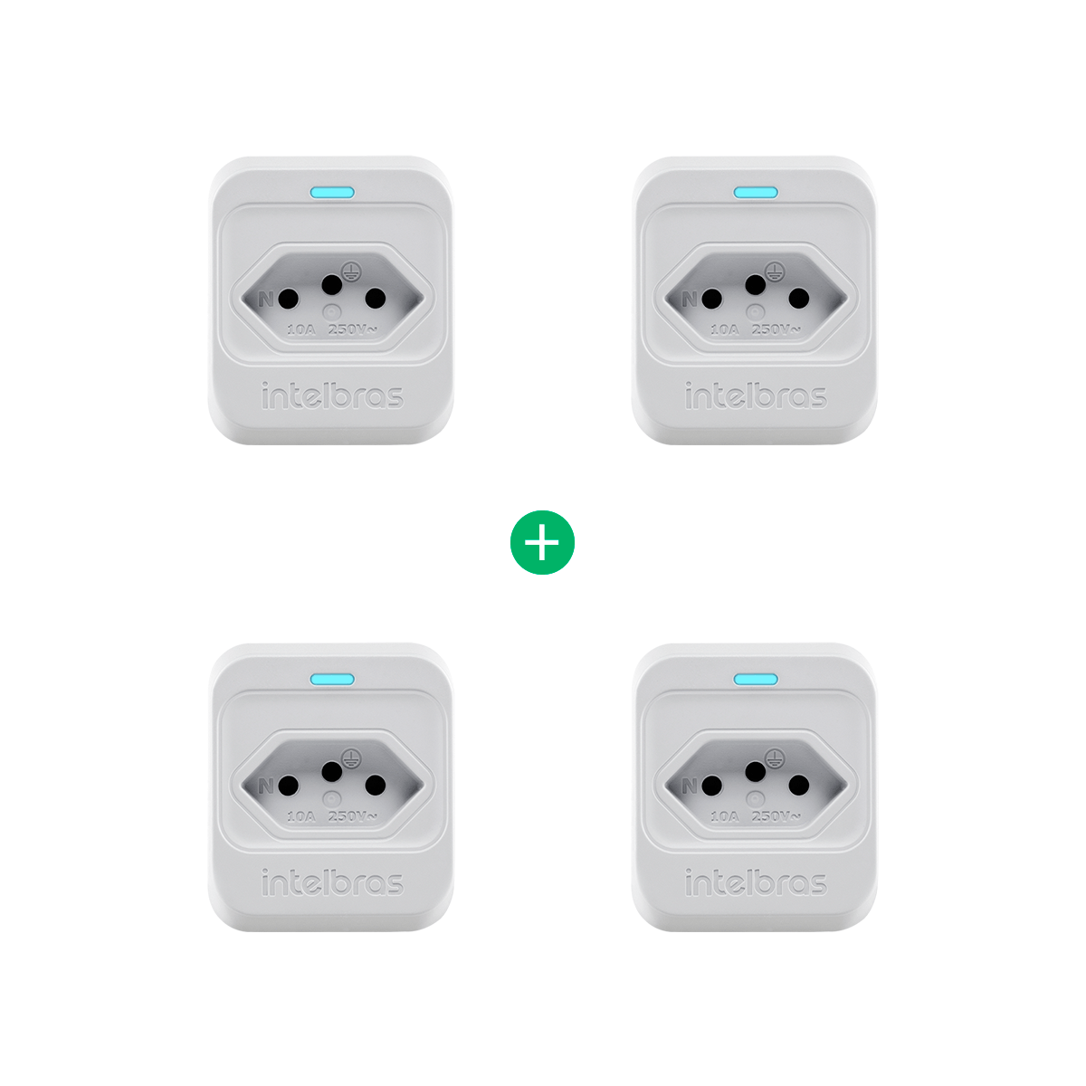 Kit Dispositivo de Proteção Elétrica EPS 301 Branco - 4 peças