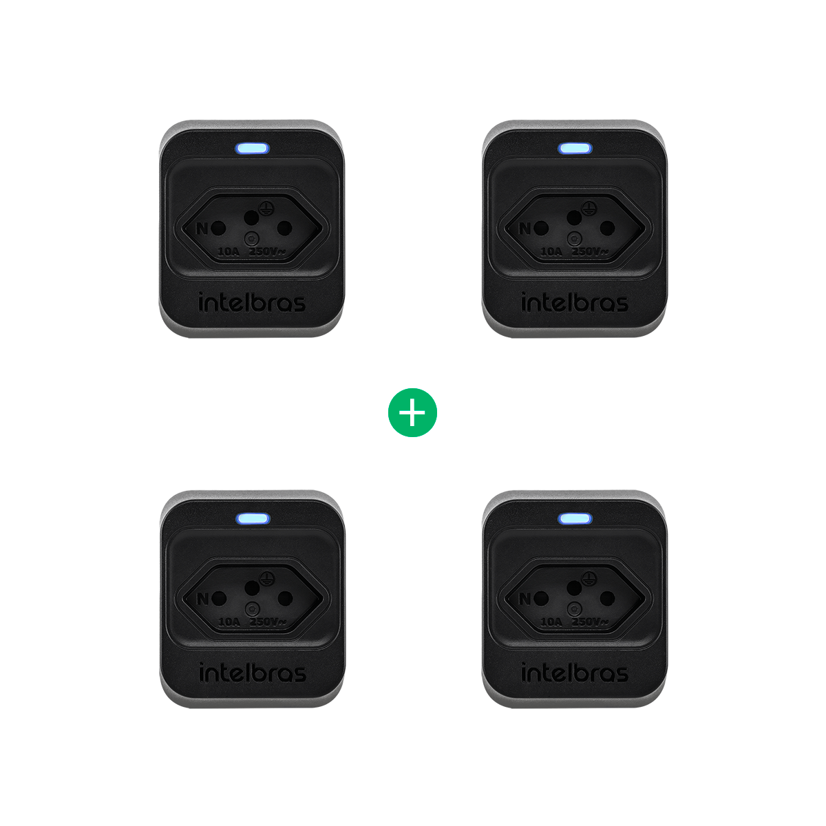 Kit Dispositivo de Proteção Elétrica EPS 301 Preto - 4 peças
