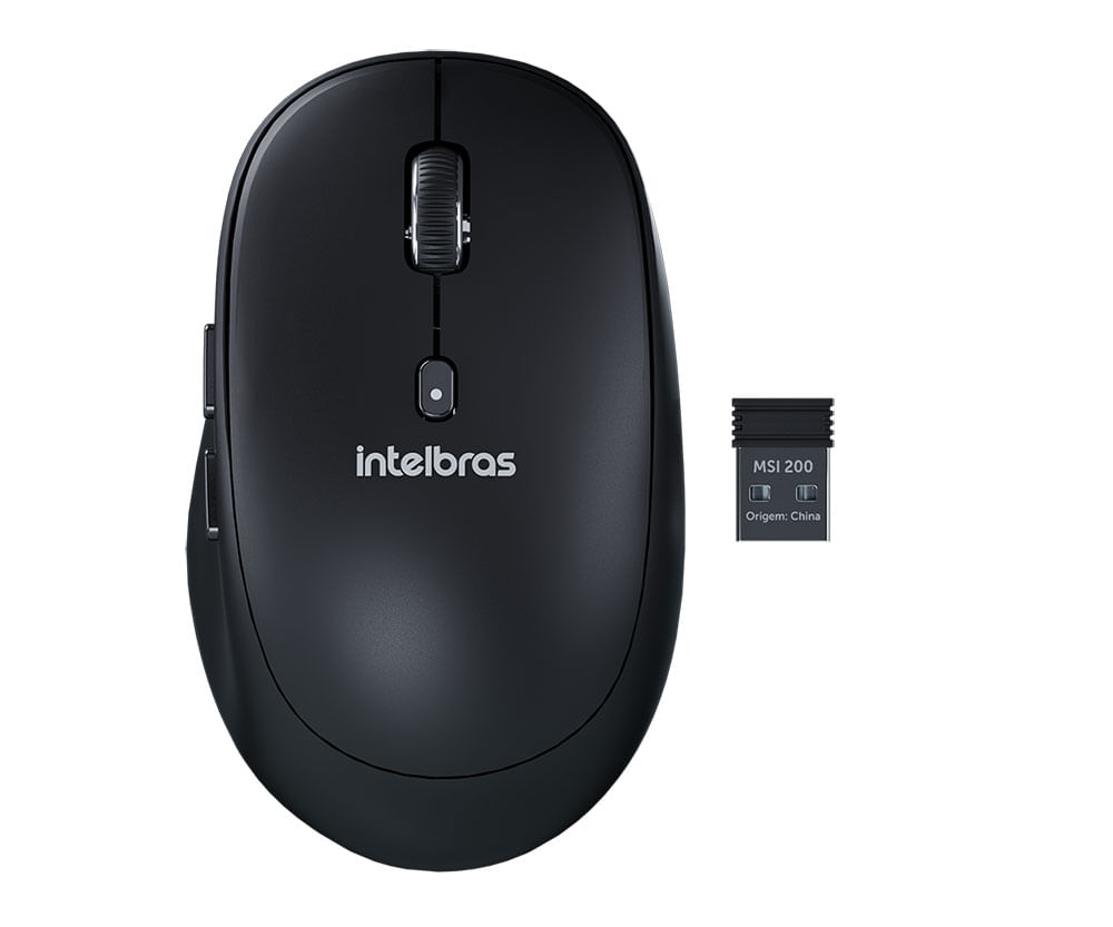 Mouse Sem Fio Intelbras MSI200 Clique Silencioso