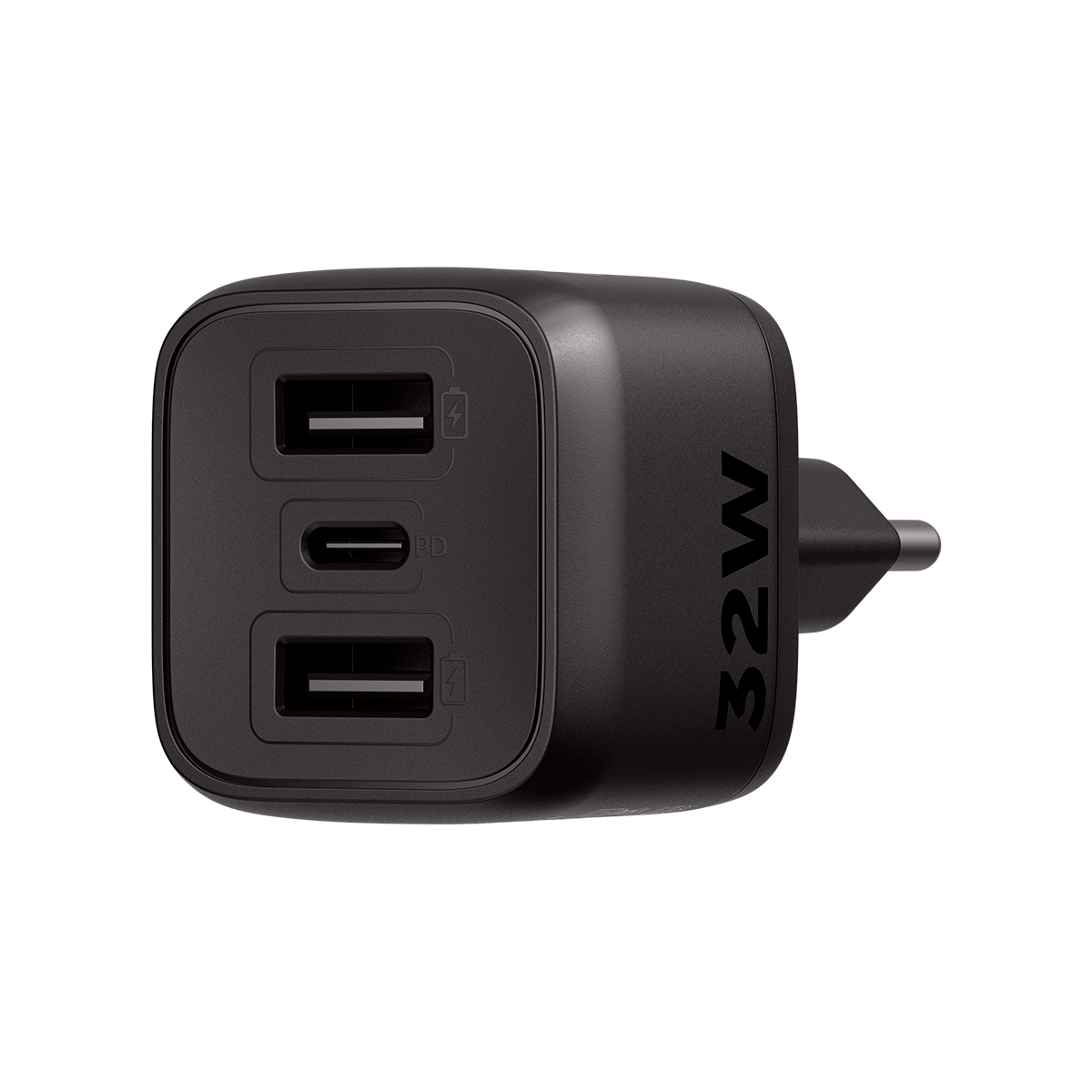 Carregador Turbo 32W GaN EC 12 POWER Preto Intelbras