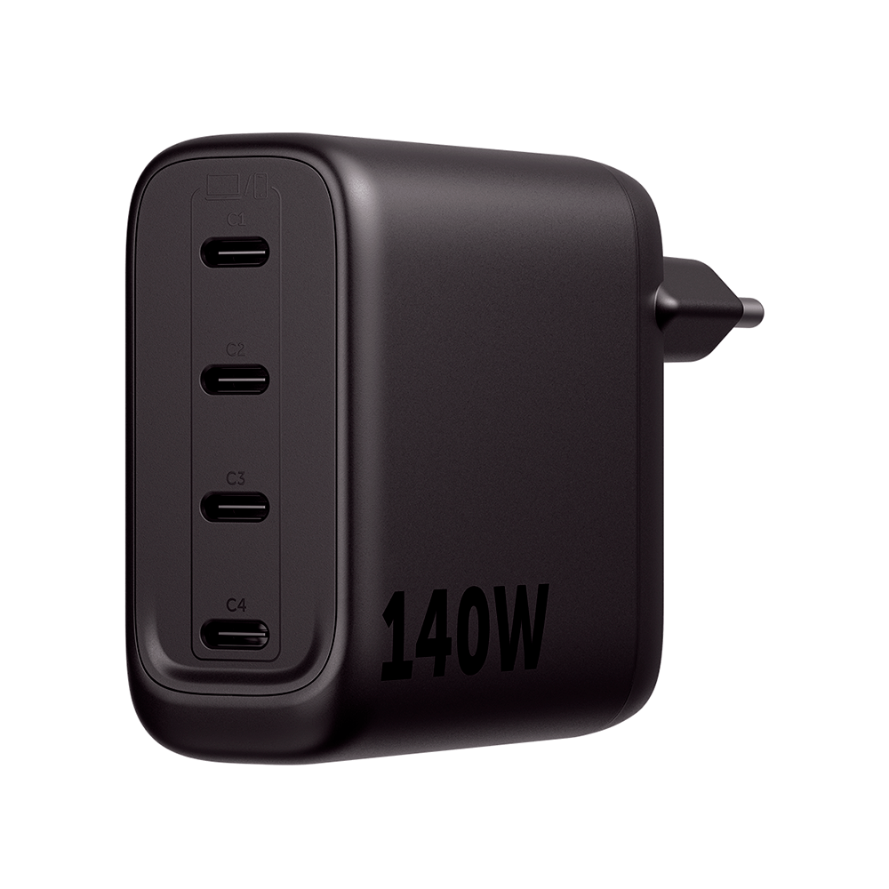 Carregador Turbo 4 Portas USB-C 140W Gan EC 40 Power Intelbras