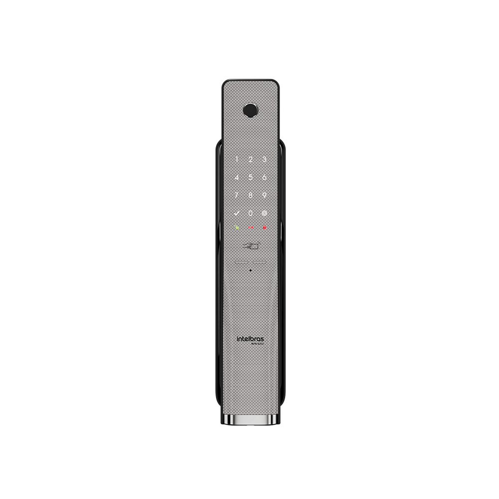 Fechadura Inteligente Push & Pull de Embutir MFR 6300 Cinza Intelbras