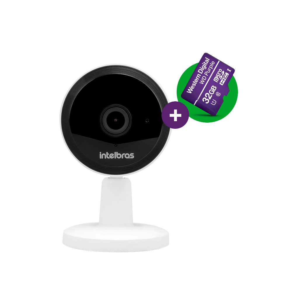 Câmera Inteligente Interna iM1 2MP com MicroSD 32GB Intelbras