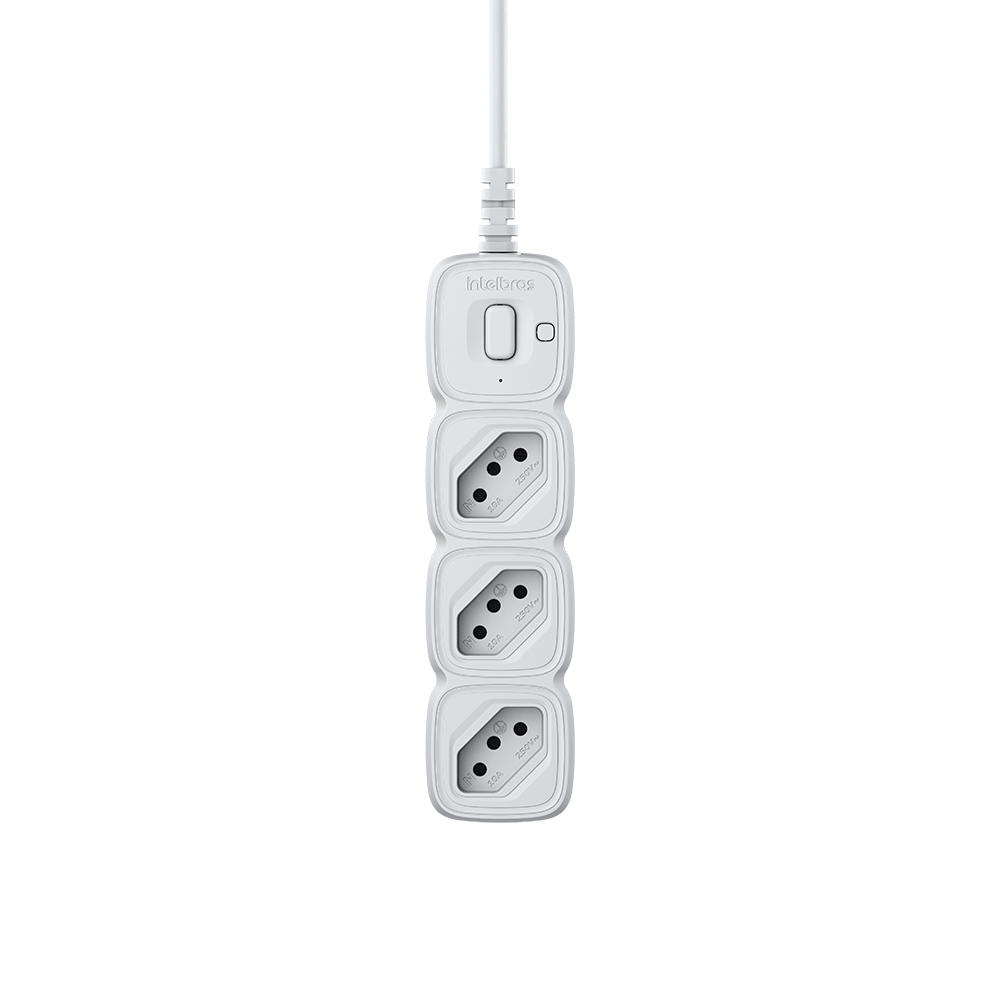 Protetor Eletrônico Intelbras com 3 tomadas EPE 2003 Branco