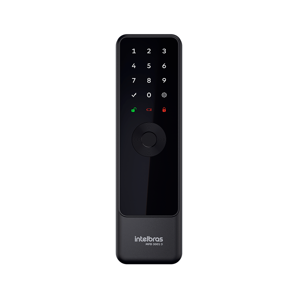 Fechadura Inteligente de Embutir sem Maçaneta Intelbras MFD 3001 D Intelbras