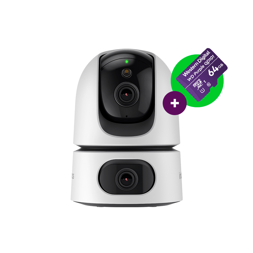 Câmera Inteligente 3MP IM4 Full Color com MicroSD 64GB Intelbras