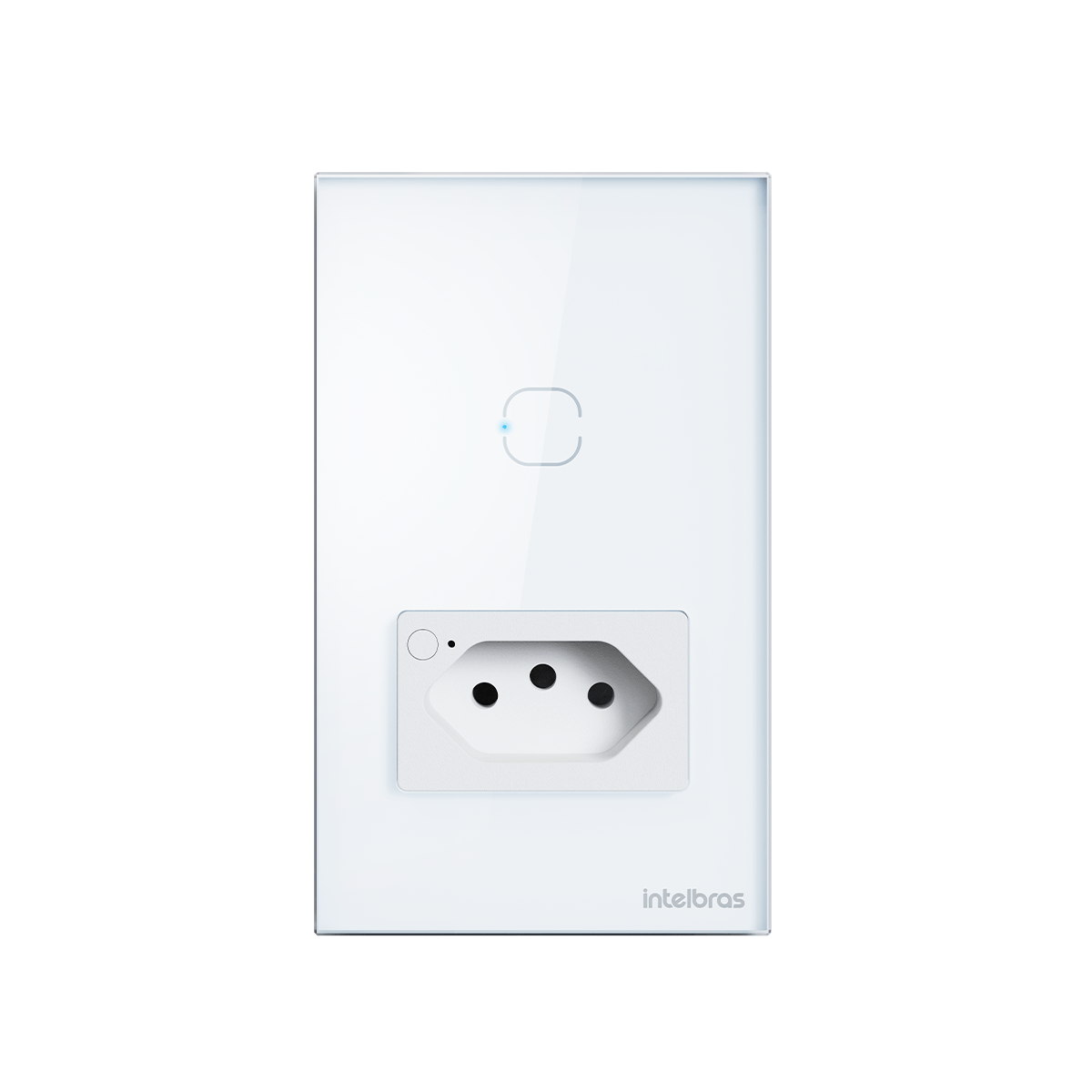 Tomada com Interruptor inteligente Wi-Fi Branco ETW 1011 Intelbras