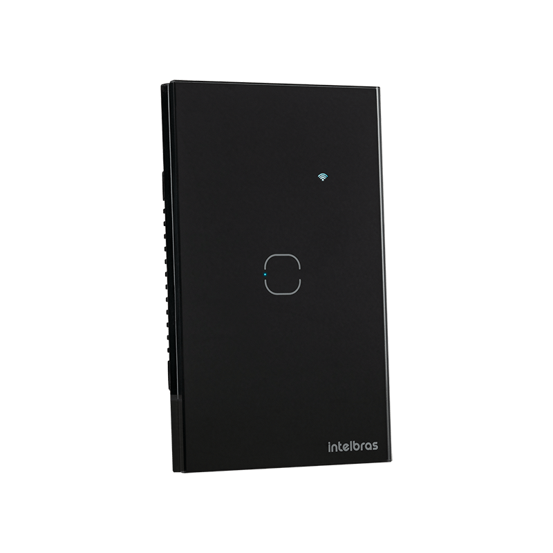 Interruptor inteligente Wi-Fi Touch Preto EIW 1001 Intelbras