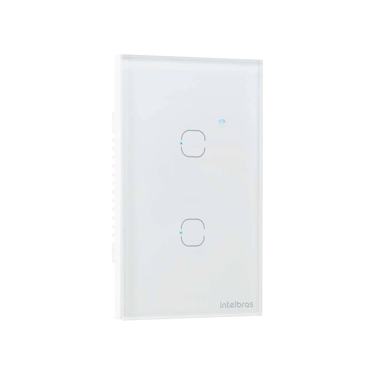 Interruptor Inteligente Wi-Fi Touch 2 teclas Branco EIW 1002 Intelbras