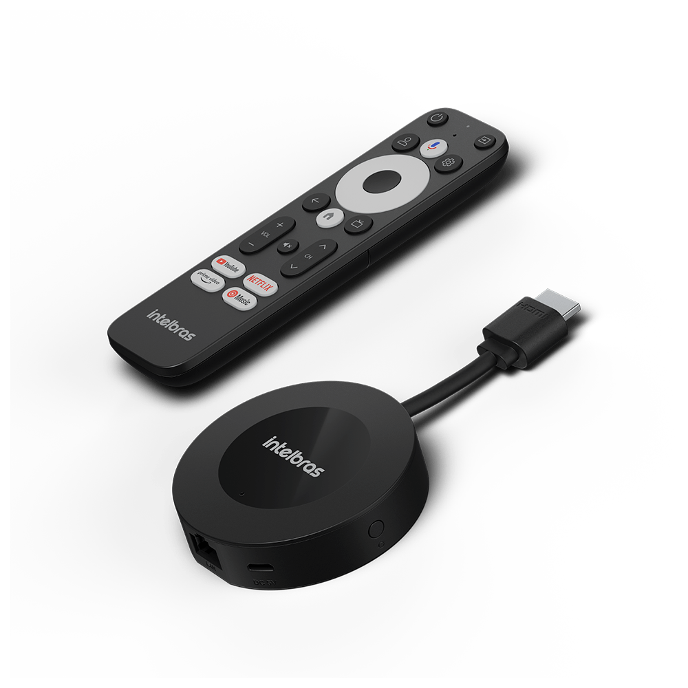 Smart Box Android TV G Dongle 4K Intelbras