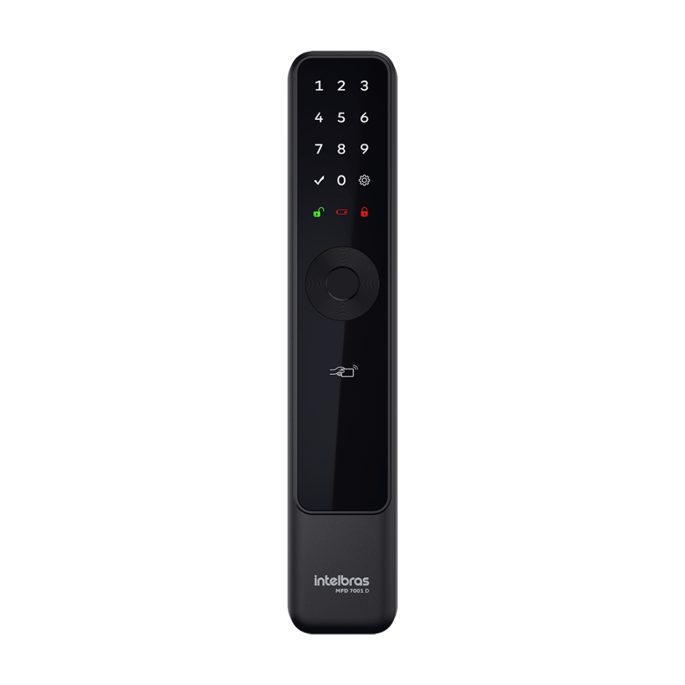 Fechadura Inteligente de Embutir sem Maçaneta MFD 7001 D Intelbras